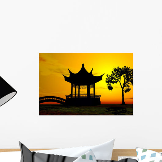 asian temple Wall Mural