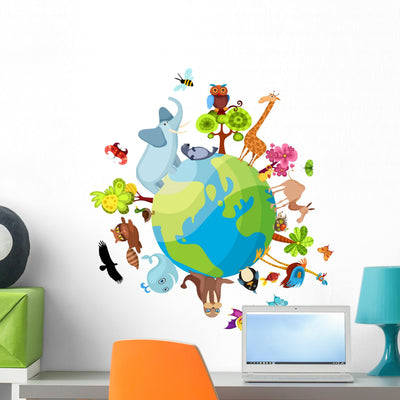 Animal Planet New Wall Decal shown on a wall