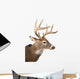 Large Whitetail Buck White Wall Decal Design 2