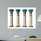 Four Egyptian Pillers Three Wall Decal