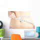 Woman Measuring Her Belly Wall Mural
