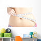 Woman Measuring Her Belly Wall Mural