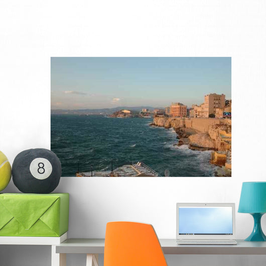 Marseilles Corniche Wall Decal
