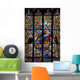 Virgin Mary and Jesus Stained Glass Wall Mural