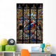 Virgin Mary and Jesus Stained Glass Wall Mural