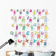 Doodle Alphabet Wall Decal Sticker Set
