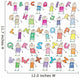 Doodle Alphabet Wall Decal Sticker Set