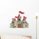Cartoon Castle Illustration Wall Decal