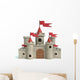 Cartoon Castle Illustration Wall Decal