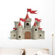 Cartoon Castle Illustration Wall Decal