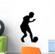 Soccer Boy with Ball Wall Decal