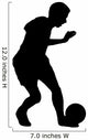 Soccer Boy with Ball Wall Decal