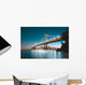Golden Gate Bridge & San Francisco Skyline Night Wall Decal