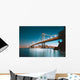Golden Gate Bridge & San Francisco Skyline Night Wall Decal