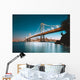Golden Gate Bridge & San Francisco Skyline Night Wall Decal