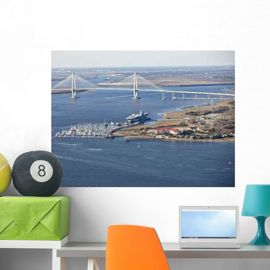 Bridge and Aircraft Carrier Wall Decal