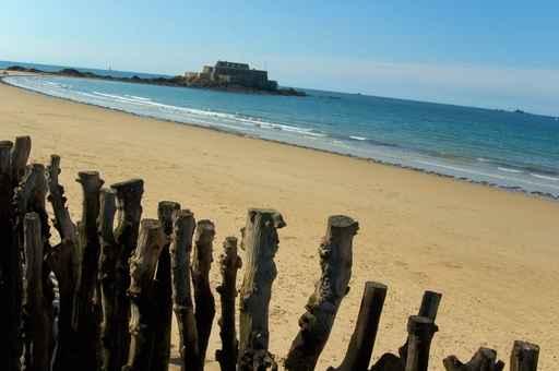 Beach Saint Malo Wall Decal
