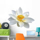 White Lotus Flower Wall Decal