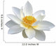 White Lotus Flower Wall Decal