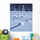 Tracks in Snow Wall Mural