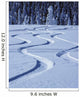 Tracks in Snow Wall Mural