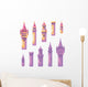 Fairy Tale Castle Towers Wall Decal