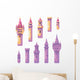Fairy Tale Castle Towers Wall Decal