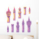 Fairy Tale Castle Towers Wall Decal