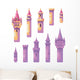 Fairy Tale Castle Towers Wall Decal