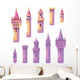 Fairy Tale Castle Towers Wall Decal