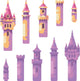 Fairy Tale Castle Towers Wall Decal
