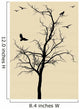 Tree With Birds Vector Wall Mural
