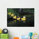 Rubber Ducks In A Row Pond Southcentral Alaska Wall Mural