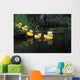 Rubber Ducks In A Row Pond Southcentral Alaska Wall Mural