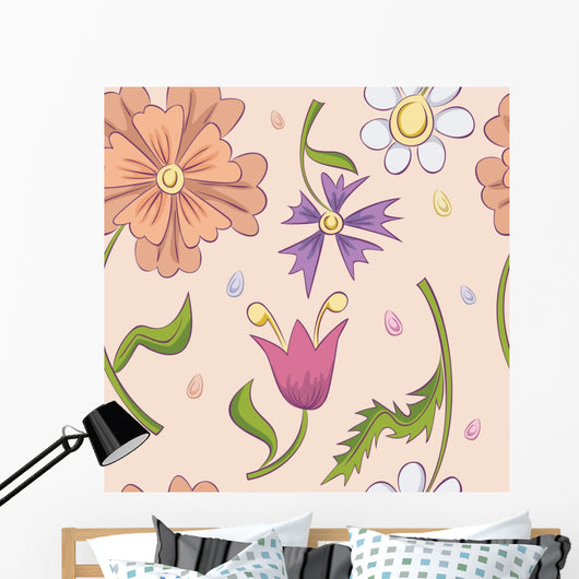 Seamless Pattern Wall Decal Design 4