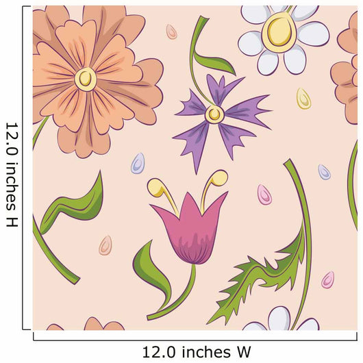 Seamless Pattern Wall Decal Design 4