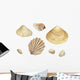 Watercolor Seashells 1 Wall Decal Sticker Set