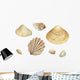 Watercolor Seashells 1 Wall Decal Sticker Set