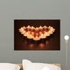 Heart of Candles Wall Mural