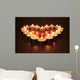 Heart of Candles Wall Mural