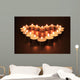 Heart of Candles Wall Mural
