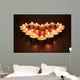 Heart of Candles Wall Mural