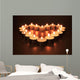 Heart of Candles Wall Mural