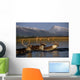 Caribou Herd Swimming Wall Mural