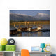 Caribou Herd Swimming Wall Mural