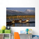 Caribou Herd Swimming Wall Mural