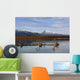 Caribou Bulls Swimming Wall Mural