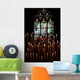 Candles and Stained-glass Window