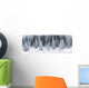 Panoramic View Of Hoar Frost Covered Spruce Trees Wall Mural