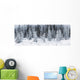 Panoramic View Of Hoar Frost Covered Spruce Trees Wall Mural